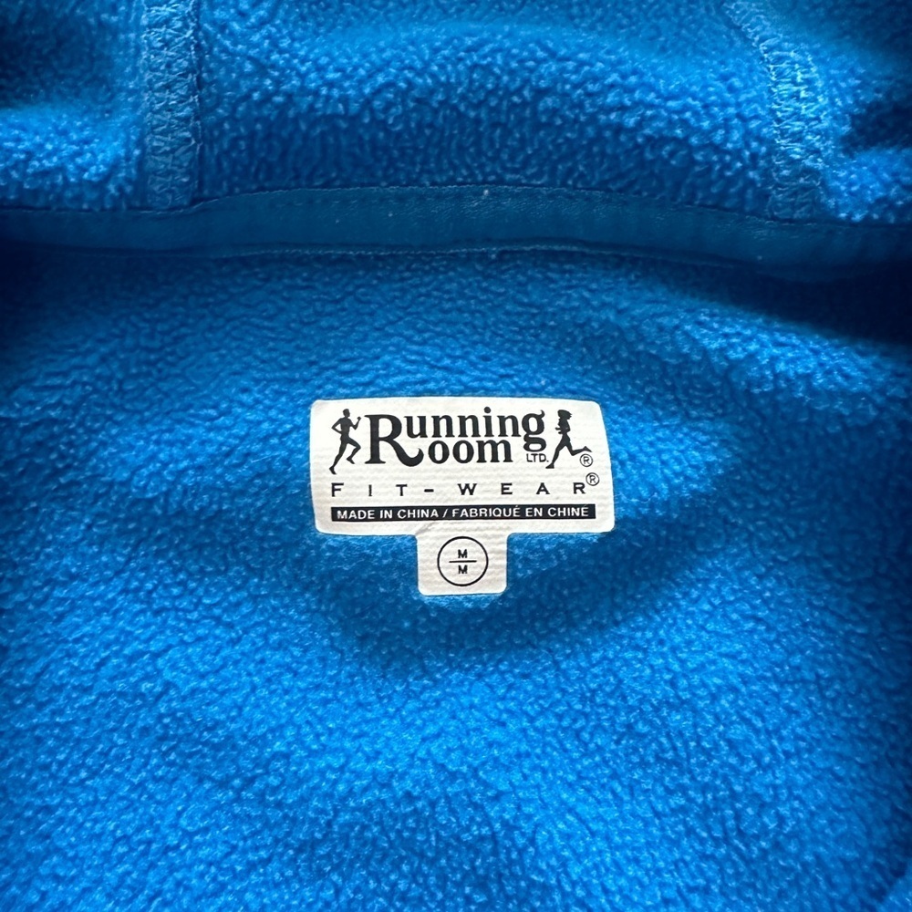 Men's Running Room Resolution Blue Zip-Up Sweater - Size M - Picture 3 of 7